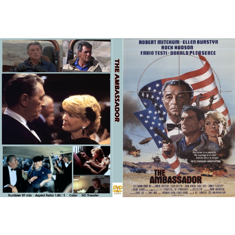 THE AMBASSADOR (1984) Robert Mitchum Rock Hudson Donald Pleasance
