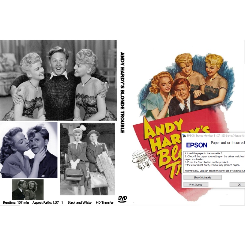 ANDY HARDY'S BLONDE TROUBLE (1944) Mickey Rooney