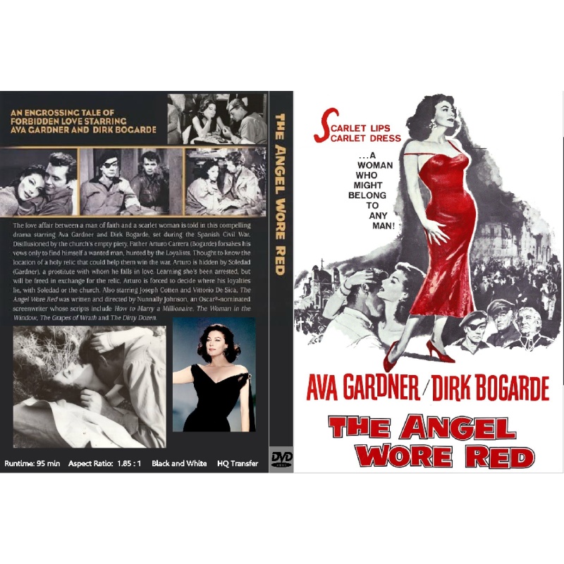 THE ANGEL WORE RED (1960) DVD Dirk Bogarde, Ava Gardner, Joseph Cotten