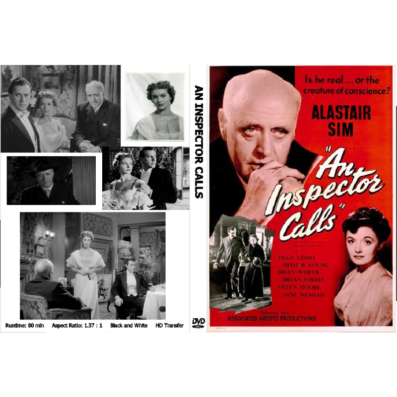 AN INSPECTOR CALLS (1954) DVD Alistair Sim