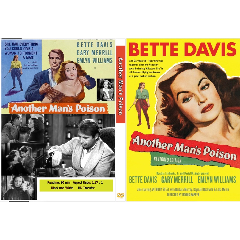 ANOTHER MAN'S POISON (1952) DVD Bette Davis