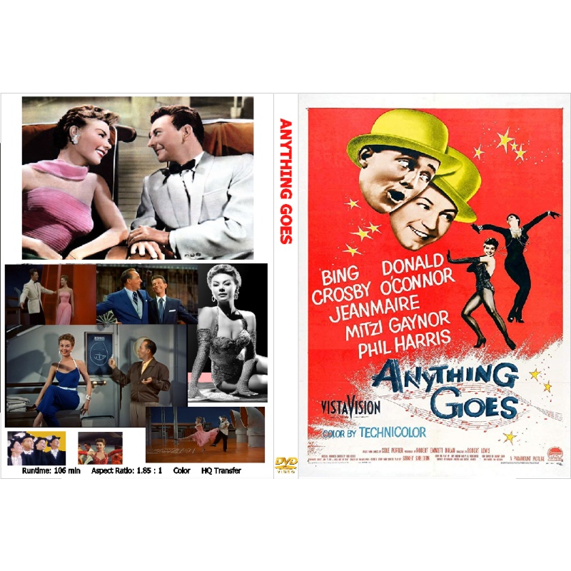 ANYTHING GOES (1956) DVD Bing Crosby, Donald O'Connor