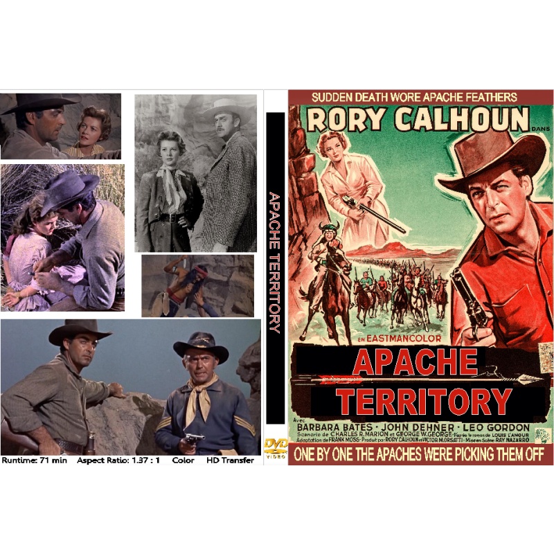 APACHE TERRITORY (1958) DVD Rory Calhoun