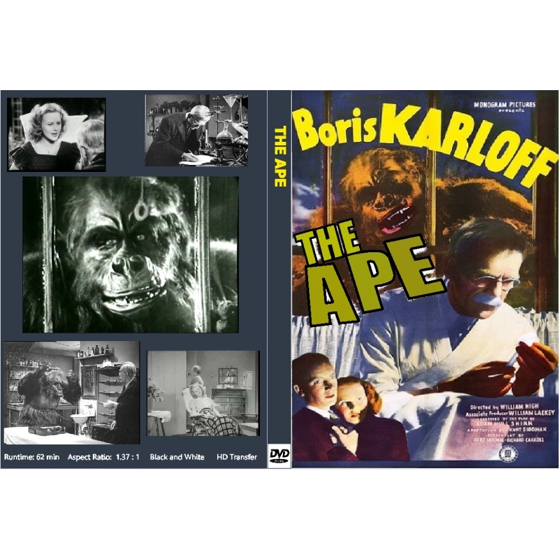 THE APE (1940) DVD Boris Karloff