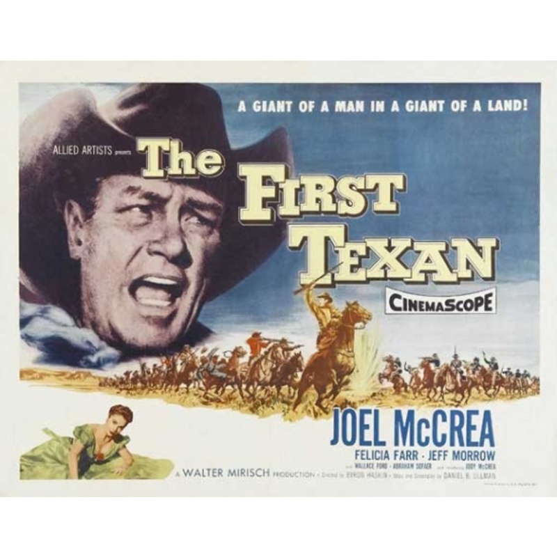 The First Texan  with Joel McCrea and Felicia Farr 1956