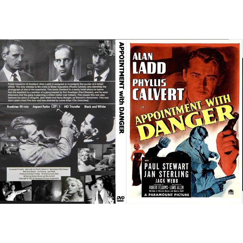 APPOINTMENT WITH DANGER (1950) DVD Alan Ladd