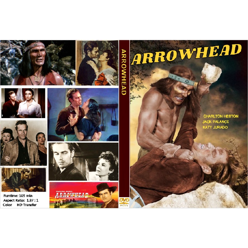 ARROWHEAD (1953) DVD Charlton Heston, Jack Palance