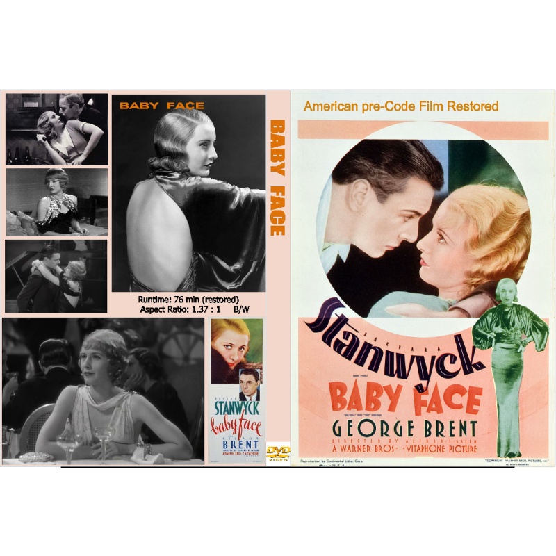 BABY FACE (1933 Pre-Code Restored) DVD Barbara Stanwyck