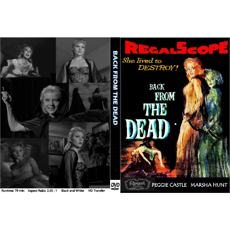 BACK FROM THE DEAD (1957) DVD Peggie Castle Arthur Franz Marsha Hunt