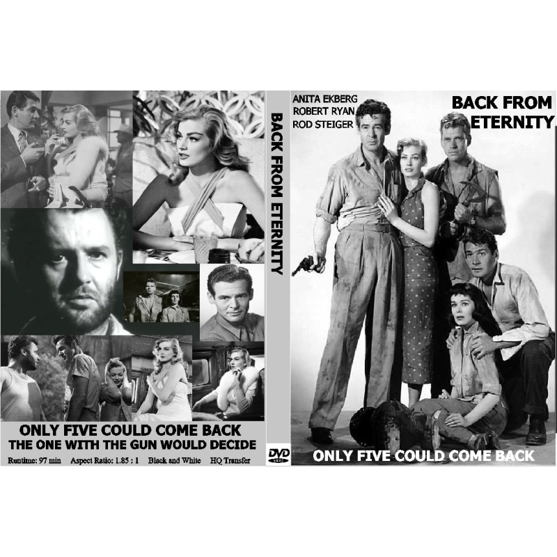 BACK FROM ETERNITY (1956) DVD Anita Ekberg, Robert Ryan, Rod Steiger