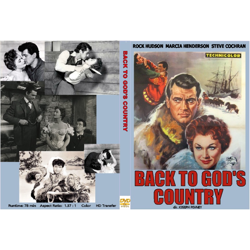 BACK TO GOD'S COUNTRY (1953) DVD Rock Hudson