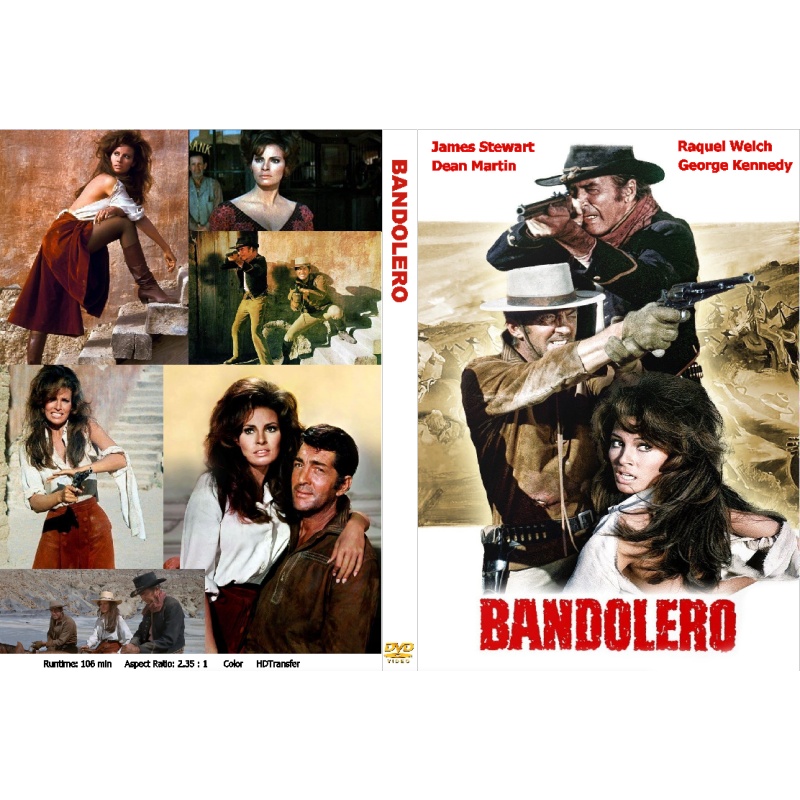 BANDOLERO! (1968) Raquel Welch James Stewart Dean Martin