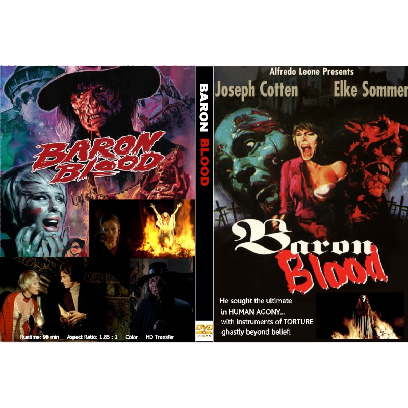 BARON BLOOD (1972)  a MARIO BAVA film Joseph Cotten Elke Sommer