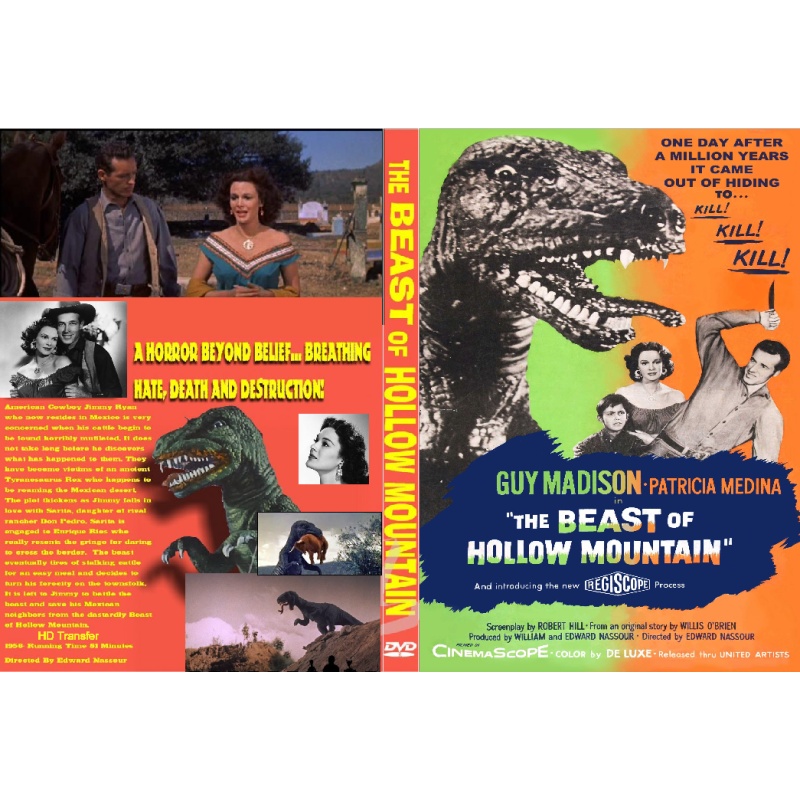 THE BEAST OF HOLLOW MOUNTAIN (1956) DVD Guy Madison, Patricia Medina