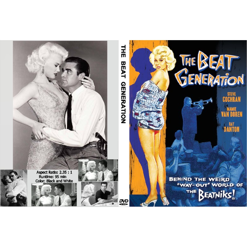 THE BEAT GENERATION (1959) DVD Mamie Van Doren, Steve Cochran