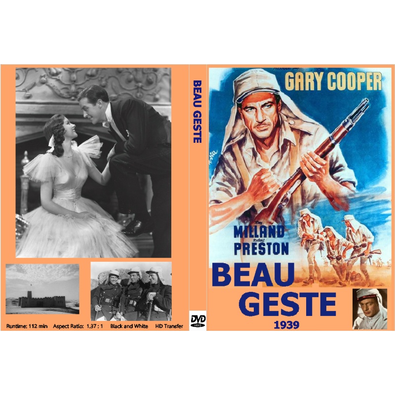 BEAU GESTE (1939) DVD Gary Cooper