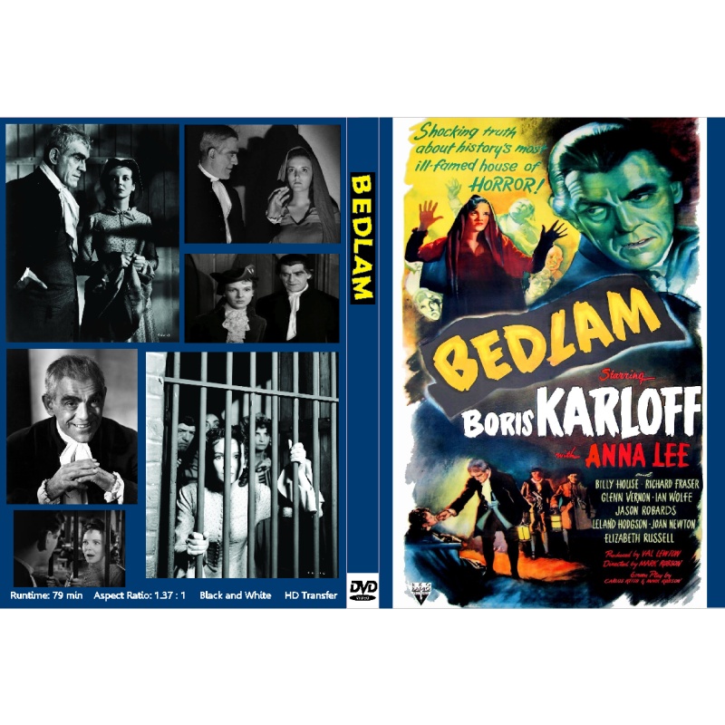 BEDLAM (1946) DVD Boris Karloff