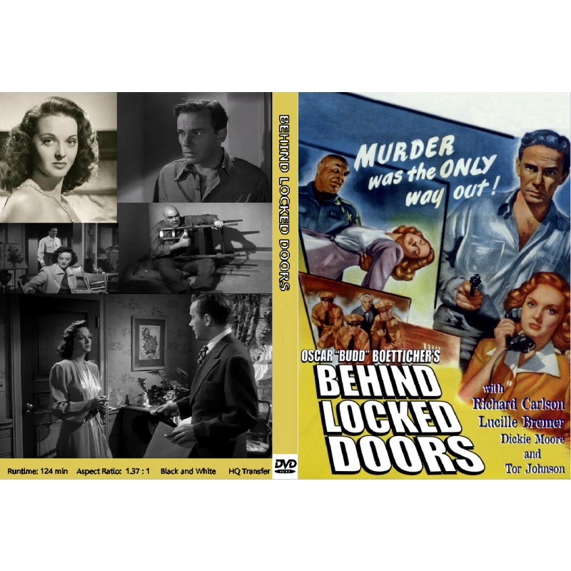 BEHIND LOCKED DOORS (1948) DVD Richard Carlson, Lucille Bremer