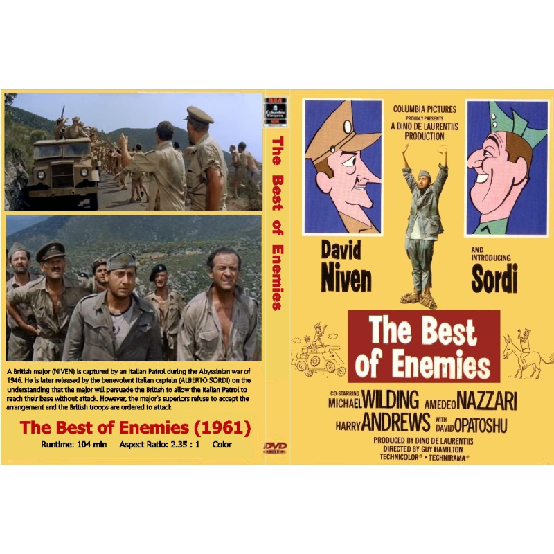 THE BEST OF ENEMIES (1961) DVD David Niven Alberto Sordi