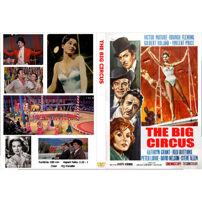 THE BIG CIRCUS (1959) Victor Mature Peter Lorre Vincent Price