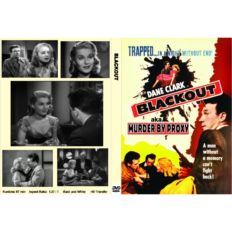 BLACKOUT  aka  MURDER BY PROXY (1954) Dane Clark Belinda Lee