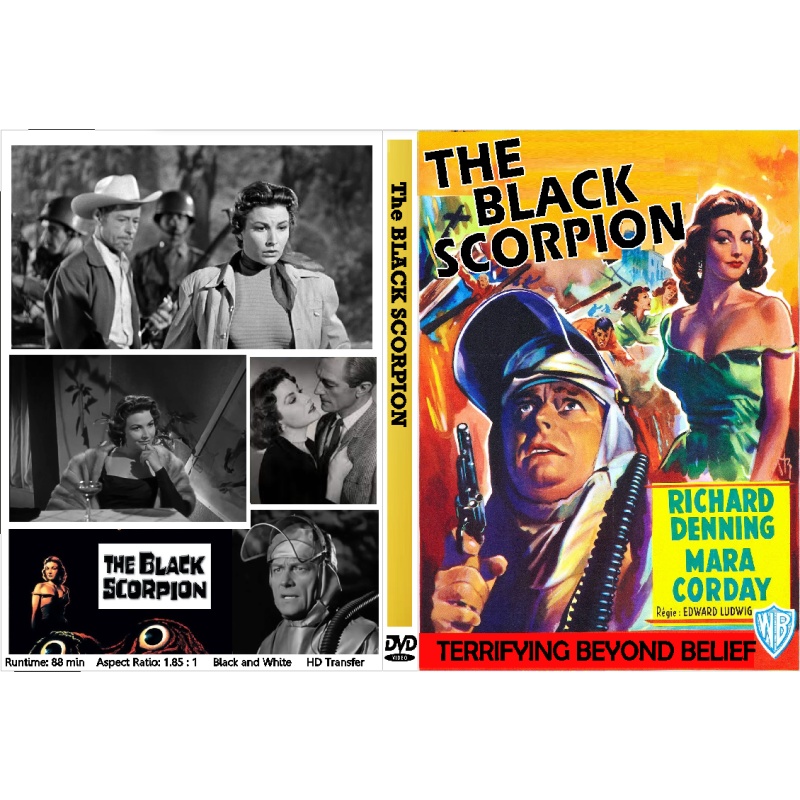 THE BLACK SCORPION (1957) HORROR SCI-FI DVD Richard Denning Mara Corday