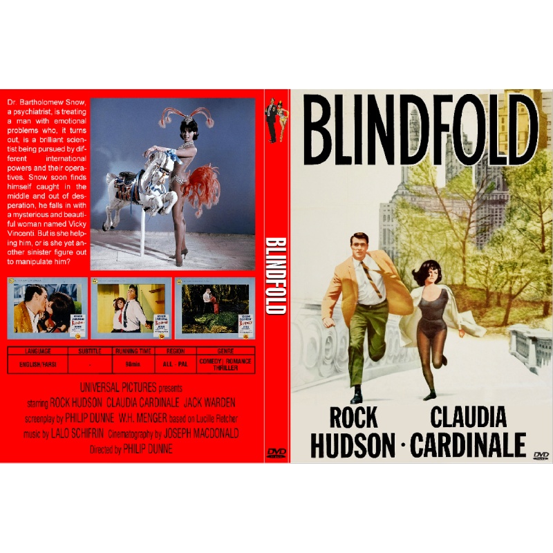 BLINDFOLD (1966) Rock Hudson Claudia Cardinale