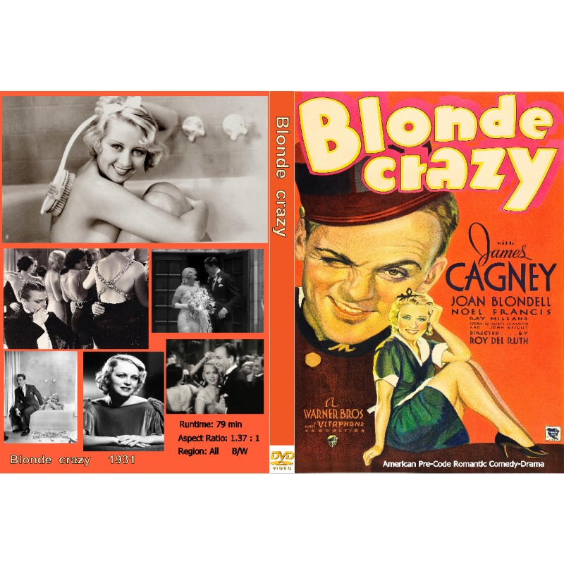 BLONDE CRAZY (1931) James Cagney Joan Blondell