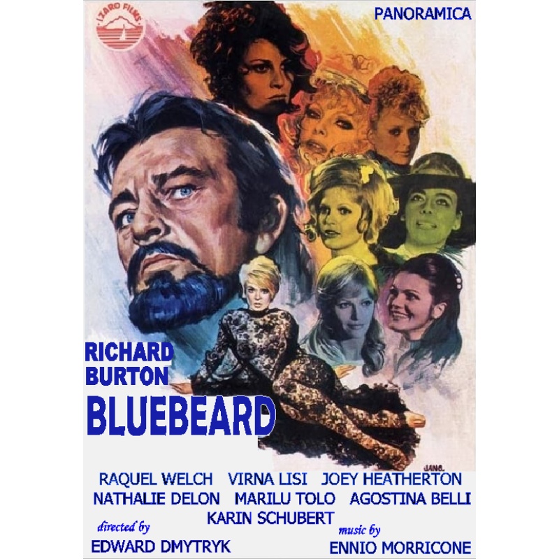 BLUEBEARD (1972) Richard Burton Virna Lisi Raquel Welch
