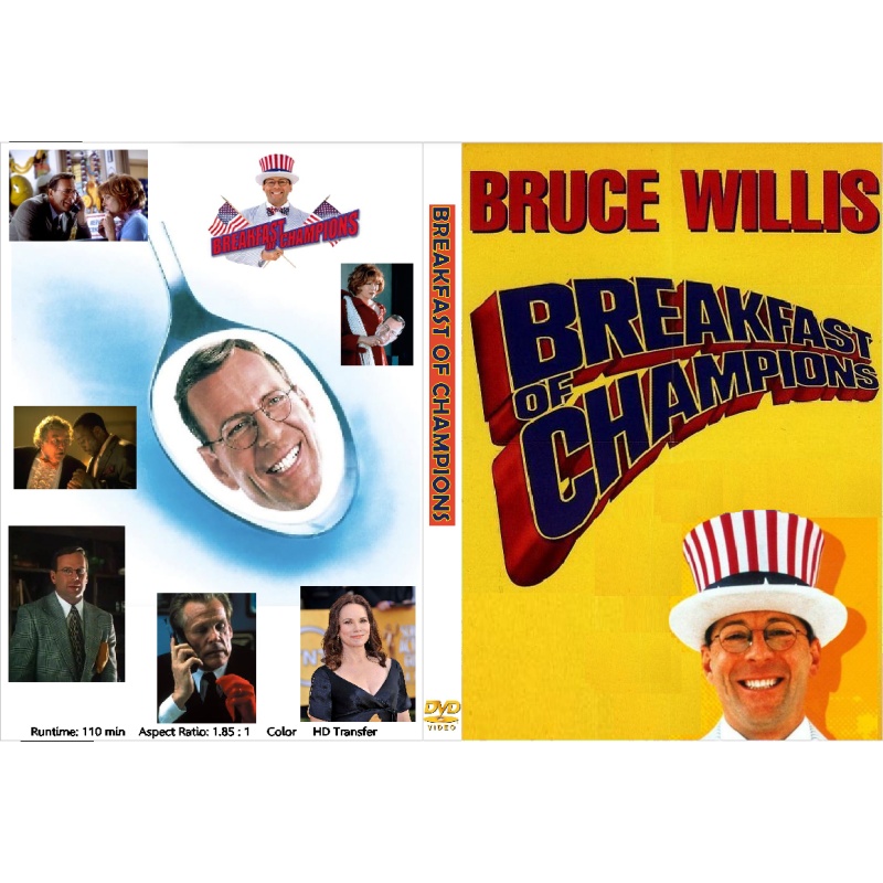 Breakfast of Champions (1999) DVD Bruce Willis, Nick Nolte, Albert Finney