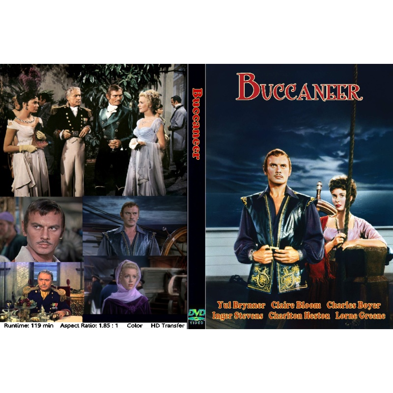 THE BUCCANEER (1958) DVD