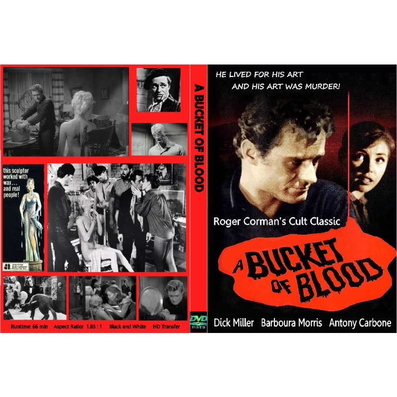 BUCKET OF BLOOD (1959) DVD Roger Corman's Cult Classic Dick Miller