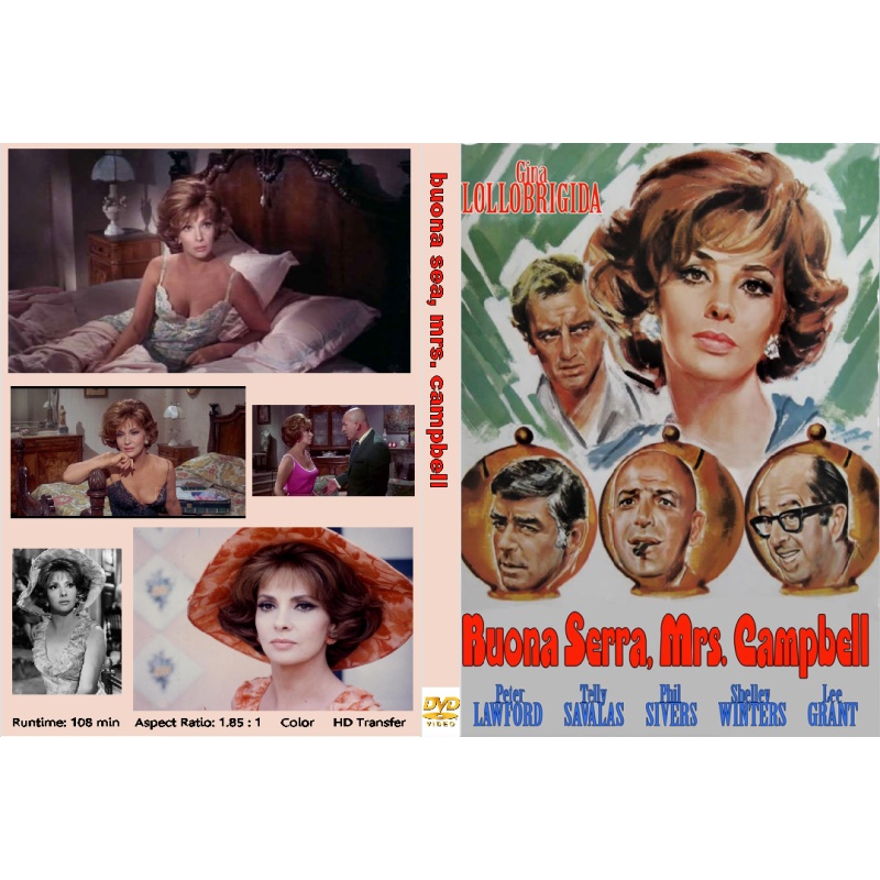 BUONA SERA MRS. CAMPBELL (1968) DVD Gina Lollobrigida