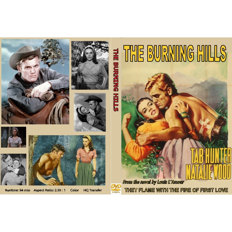 THE BURNING HILLS (1956) DVD Natalie Wood, Tab Hunter