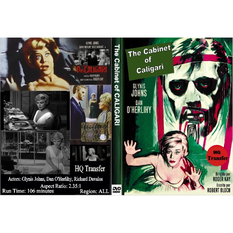 THE CABINET OF CALIGARI (1962) DVD