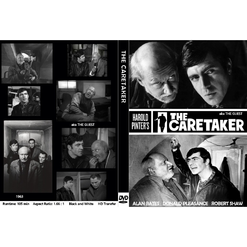 THE CARETAKER aka THE GUEST (1963) Alan Bates Donald Pleasance a Harold Pinter play