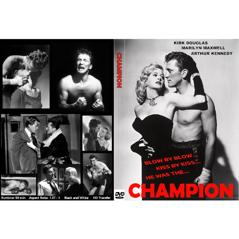 THE CHAMPION (1949) Kirk Douglas Ruth Roman