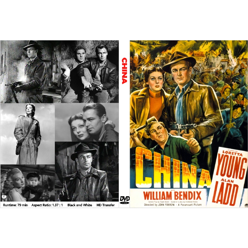 CHINA (1943) Alan Ladd Loretta Young