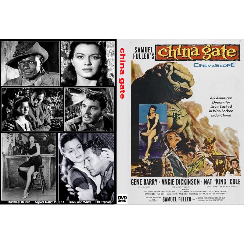 CHINA GATE (1957) Gene Barry Angie Dickinson Nat King Cole