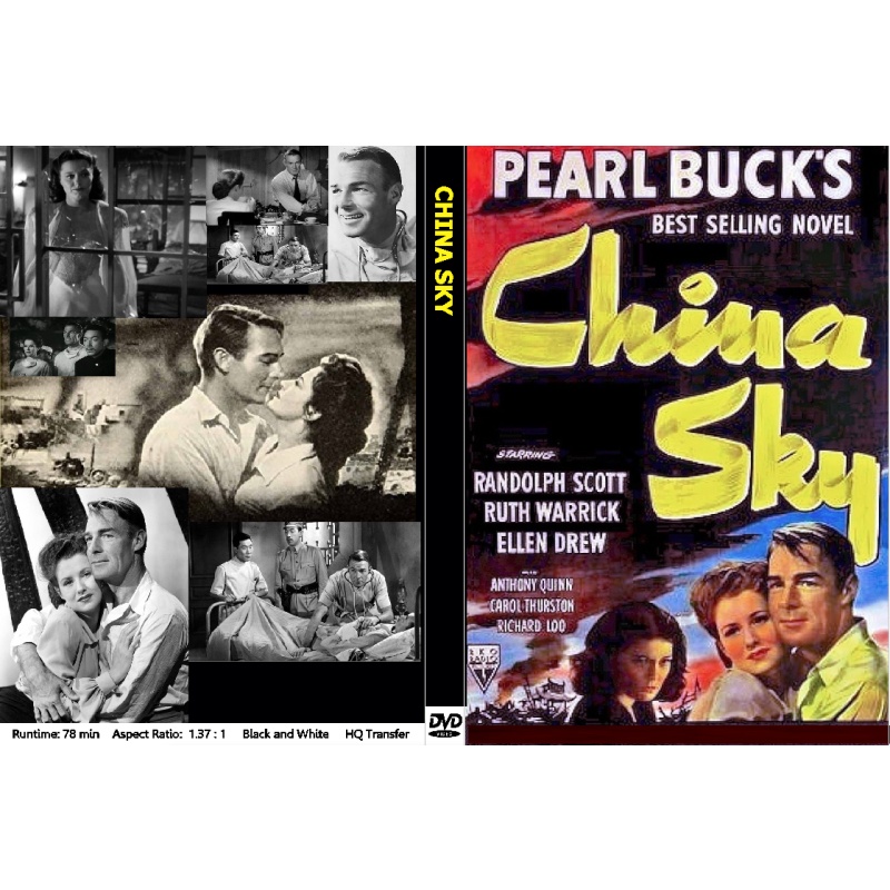 CHINA SKY (1945) Anthony Quinn Randolph Scott