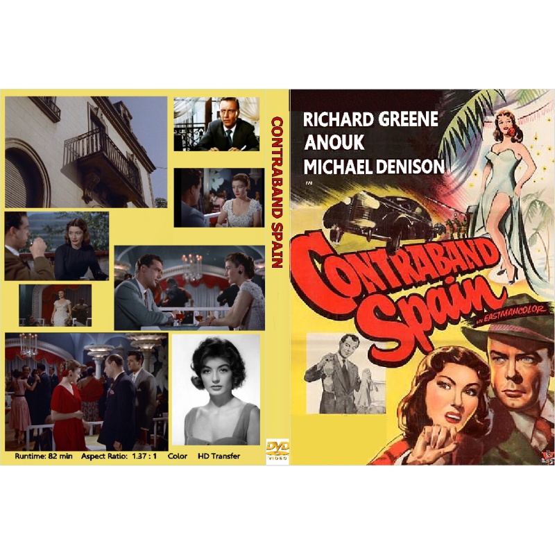 CONTRABAND SPAIN (1955) Richard Greene Anouk Aimee