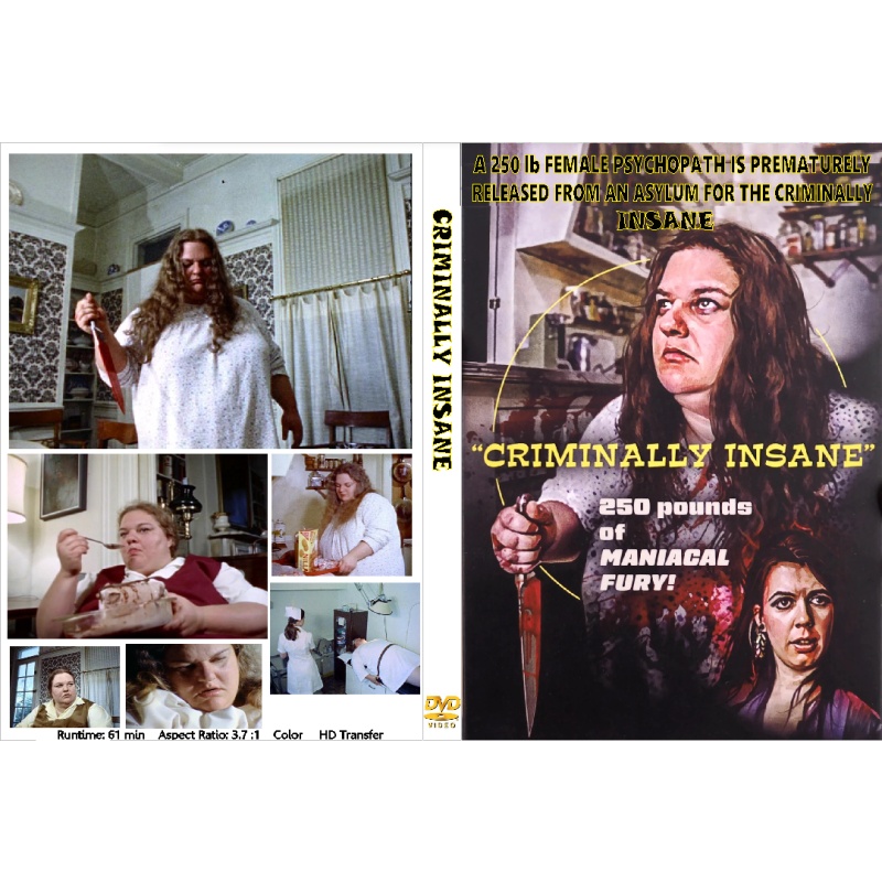 CRIMINALLY INSANE (1975) Priscilla Alden Michael Flood