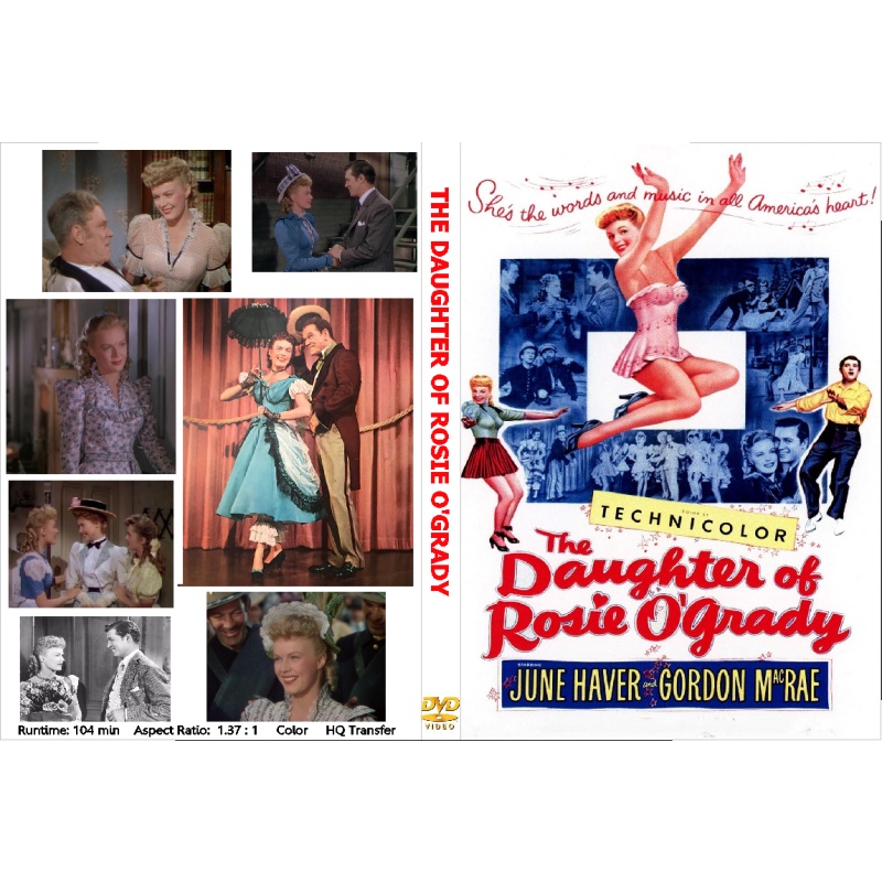 THE DAUGHTER OF ROSIE O'GRADY (1950) June Haver Debbie Reynolds Gordon McCrea Gene Nelson