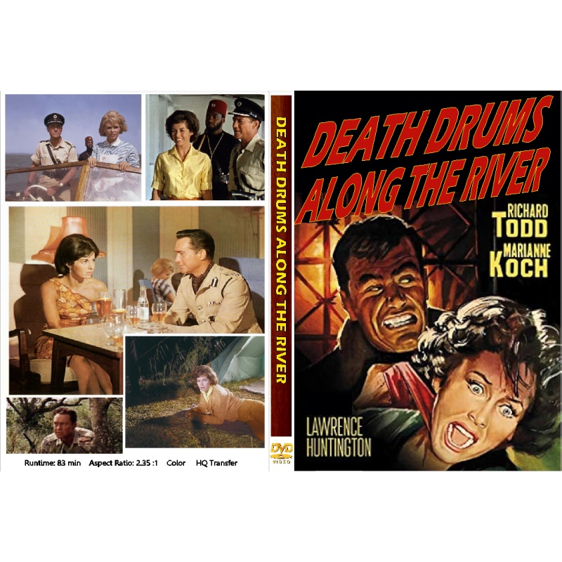 DEATH DRUMS ALONG THE RIVER (1963) DVD Richard Todd, Marianne Koch