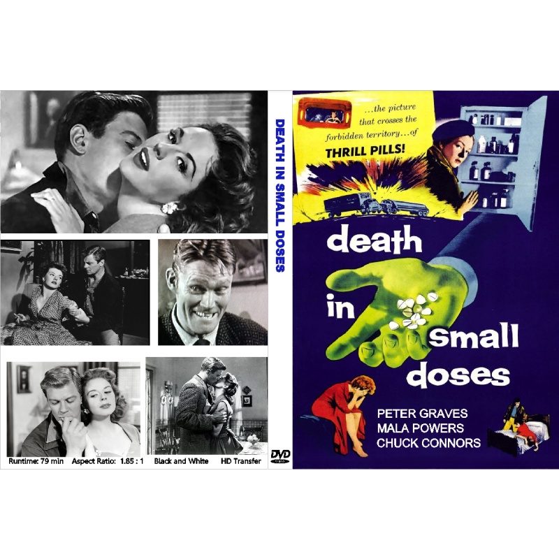 DEATH IN SMALL DOSES (1957) Chuck Connors Mala Powers Peter Graves