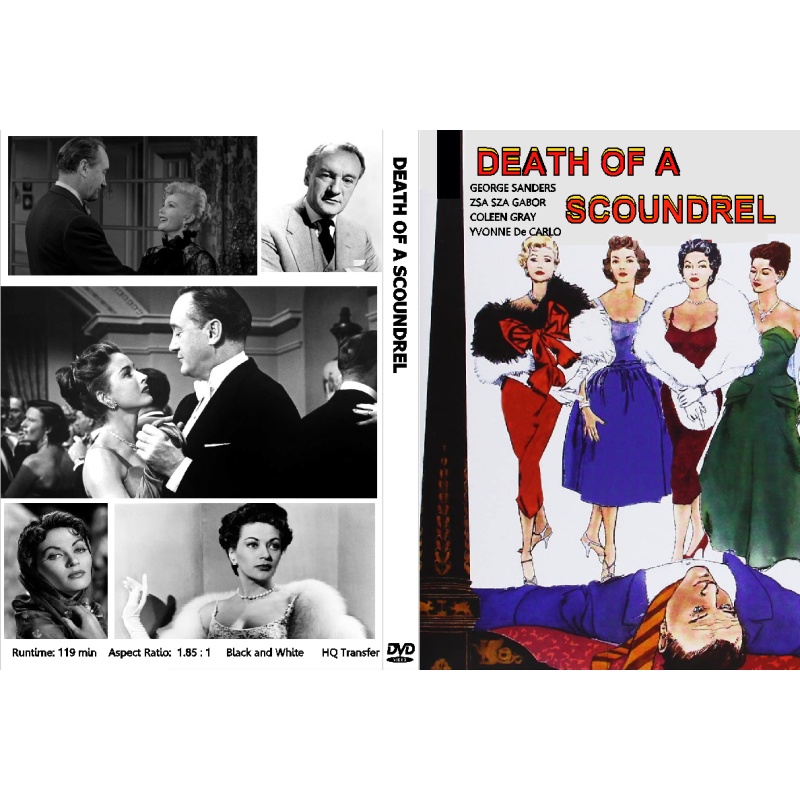 DEATH OF A SCOUNDREL (1956) George Sanders Yvonne De Carlo Tom Conway