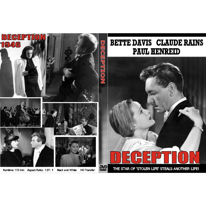 DECEPTION (1946( Bette Davis Claude Rains