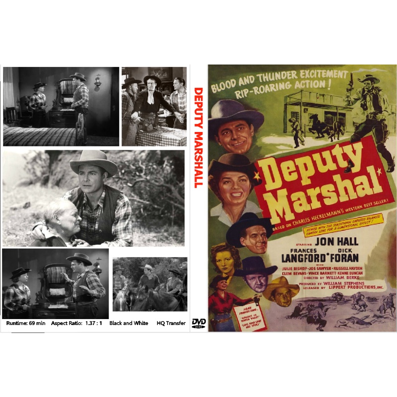 DEPUTY MARSHALL (1949) Dick Foran Julie Bishop Jon Hall