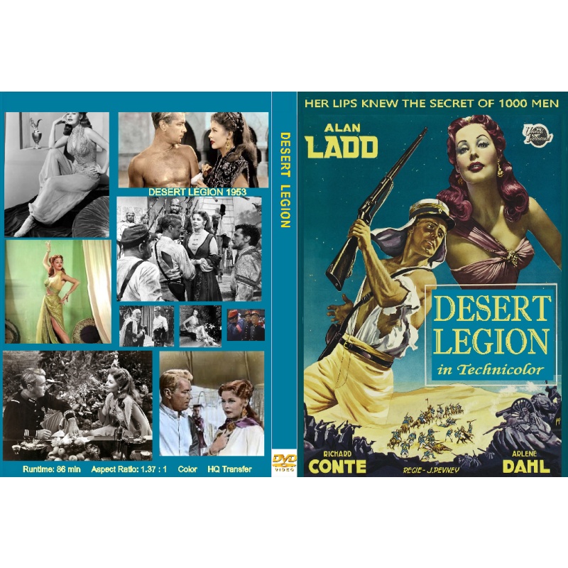 DESERT LEGION (1953) Alan Ladd Arlene Dahl