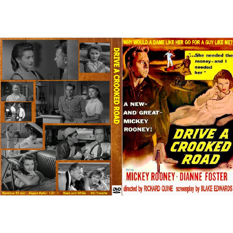 DRIVE A CROOKED ROAD (1954) Mickey Rooney